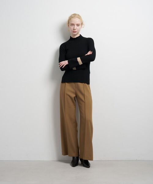 LANVIN en Bleu（ランバンオンブルー）の「シアーポイントカフスリブニット（ニット/セーター・レディース・オフホワイト/ブラック/レッド・38）」の21枚目の写真