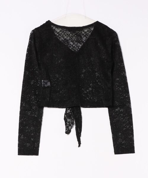 ▼美品✨シェアースピリット【36】2WAY 変形 カーディガン レース総柄 ジレ Cookie Chocolate / バテンレースアシンメトリーカーディガン11-124934