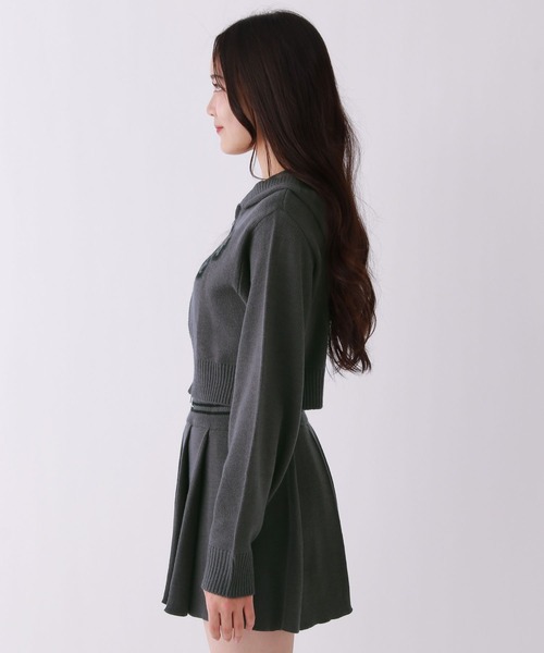 repipi armario（レピピ アルマリオ）の「【洗えるニット】スプレーロゴWZIPパーカー（パーカー・キッズ・ブラック/ピンク/チャコールグレー・MEDIUM/SMALL/LARGE）」の10枚目の写真