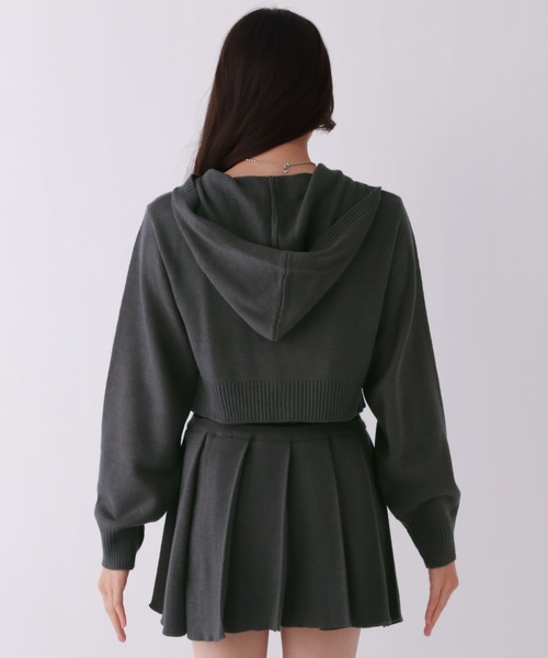 repipi armario（レピピ アルマリオ）の「【洗えるニット】スプレーロゴWZIPパーカー（パーカー・キッズ・ブラック/ピンク/チャコールグレー・MEDIUM/SMALL/LARGE）」の11枚目の写真