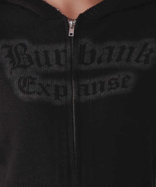 repipi armario（レピピ アルマリオ）の「【洗えるニット】スプレーロゴWZIPパーカー（パーカー・キッズ・ブラック/ピンク/チャコールグレー・MEDIUM/SMALL/LARGE）」の16枚目の写真