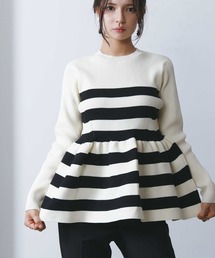 PICCIN PERLA（ピッチンペルラ）の「ハッチクルーネックニット（ニット/セーター）」