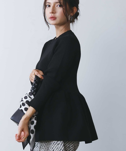 PICCIN PERLA(ピッチンペルラ)の「ハッチクルーネックニット(ニット/セーター・レディース・ホワイト系その他/オフホワイト/アイボリー/ブラック・M)」の22枚目の写真