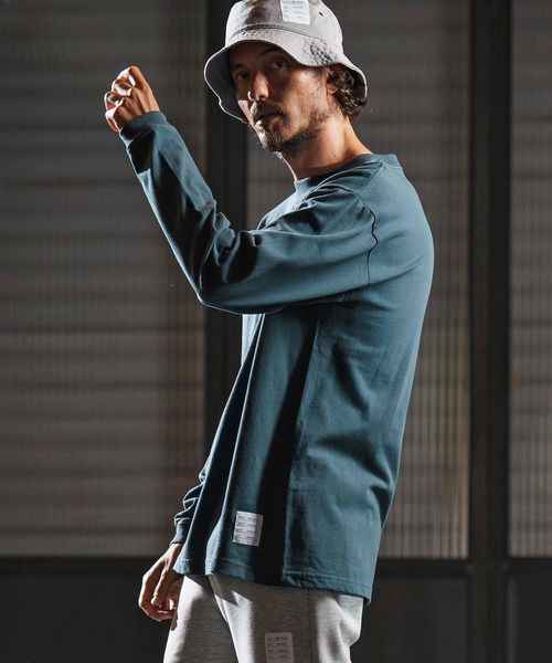 wjk reluxe(ダブルジェーケーリラックス)の「mlt5341-open end yarn long sleeve cut sew ロングスリーブカットソー(WR25W-27)(Tシャツ/カットソー・メンズ・ネイビー系/ホワイト/ブラック・S/XL/L/M)」の3枚目の写真