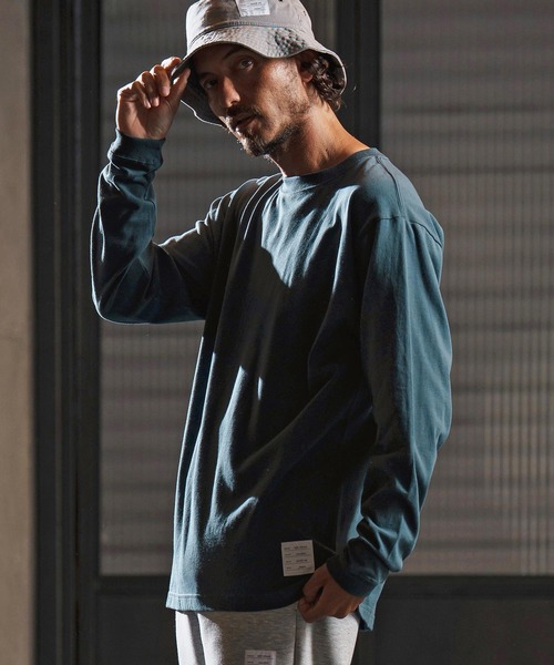 wjk reluxe(ダブルジェーケーリラックス)の「mlt5341-open end yarn long sleeve cut sew ロングスリーブカットソー(WR25W-27)(Tシャツ/カットソー・メンズ・ネイビー系/ホワイト/ブラック・S/XL/L/M)」の21枚目の写真