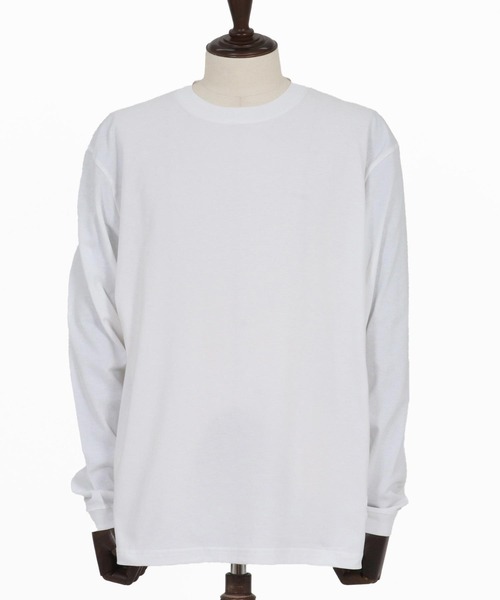 wjk reluxe(ダブルジェーケーリラックス)の「mlt5341-open end yarn long sleeve cut sew ロングスリーブカットソー(WR25W-27)(Tシャツ/カットソー・メンズ・ネイビー系/ホワイト/ブラック・S/XL/L/M)」の13枚目の写真