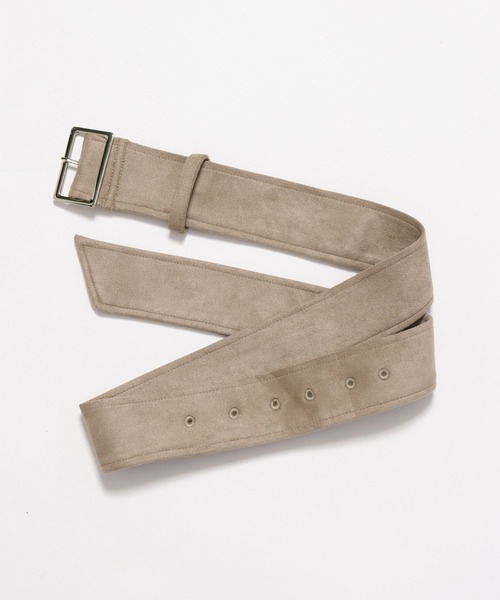 HARE（ハレ）の「スウェードトレンチフレアスカート(HARE)（スカート・レディース・ベージュ/チャコールグレー・FREE）」の22枚目の写真