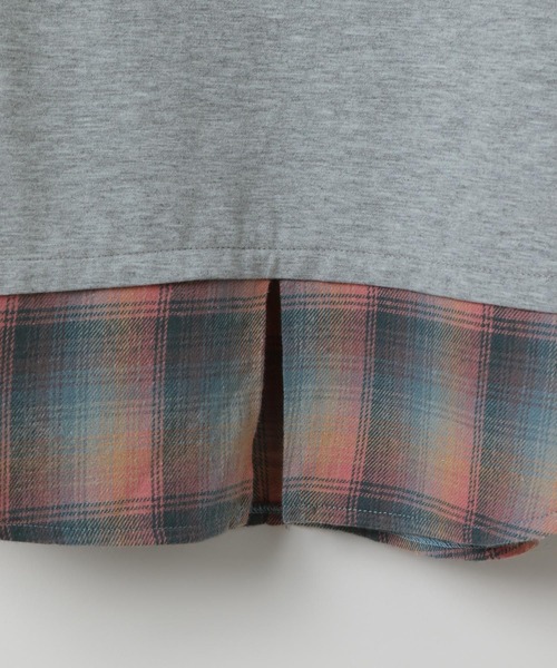 3.3 Field Trip （3.3フィールドトリップ）の「3.3 Field Trip／シャツレイヤードロンT（Tシャツ/カットソー・レディース・ブラック/グレー・FREE）」の20枚目の写真