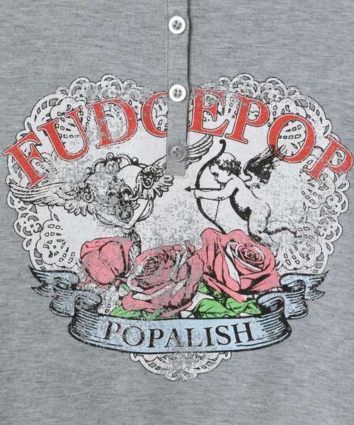 3.3 Field Trip （3.3フィールドトリップ）の「3.3 Field Trip／シャツレイヤードロンT（Tシャツ/カットソー・レディース・ブラック/グレー・FREE）」の22枚目の写真