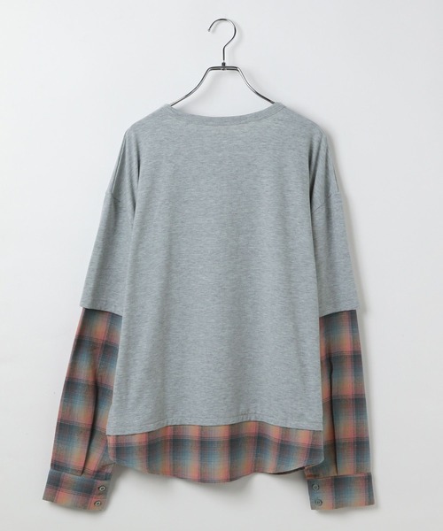 3.3 Field Trip （3.3フィールドトリップ）の「3.3 Field Trip／シャツレイヤードロンT（Tシャツ/カットソー・レディース・ブラック/グレー・FREE）」の15枚目の写真