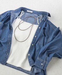 SHIPS | オーガニック コットン 前後 2WAY スムース キャミ(キャミソール)