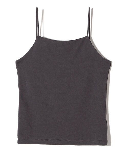 SHIPS(シップス)の「オーガニック コットン 前後 2WAY スムース キャミ(キャミソール・レディース・オフホワイト/ダークグレー/ブラウン系その他・ONE SIZE)」の6枚目の写真
