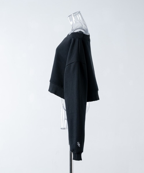 17HR（セブンティーンアワーズ）の「ルーズワンショルスウェット（スウェット・レディース・グレー/ブラック・FREE）」の4枚目の写真