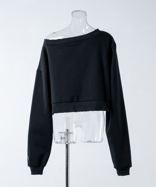 17HR（セブンティーンアワーズ）の「ルーズワンショルスウェット（スウェット・レディース・グレー/ブラック・FREE）」の3枚目の写真