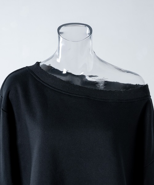 17HR（セブンティーンアワーズ）の「ルーズワンショルスウェット（スウェット・レディース・グレー/ブラック・FREE）」の5枚目の写真