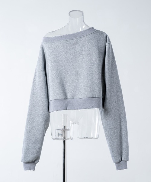 17HR（セブンティーンアワーズ）の「ルーズワンショルスウェット（スウェット・レディース・グレー/ブラック・FREE）」の12枚目の写真