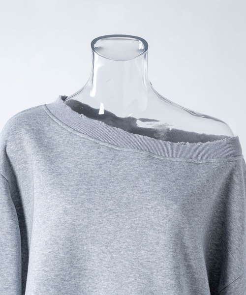 17HR（セブンティーンアワーズ）の「ルーズワンショルスウェット（スウェット・レディース・グレー/ブラック・FREE）」の14枚目の写真