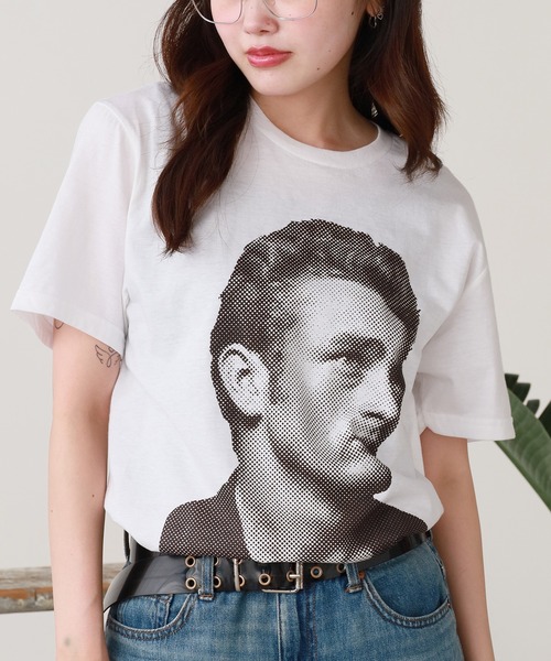 ROOPTOKYO(ループトウキョウ)の「JAMES DEAN TEE Tシャツ(Tシャツ/カットソー・メンズ・ブラック/ネイビー/ホワイト系/ホワイト/ヘザーグレー・L/M/XL/S)」の2枚目の写真