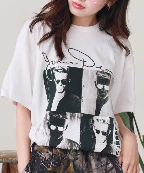 ROOPTOKYO(ループトウキョウ)の「JAMES DEAN TEE Tシャツ(Tシャツ/カットソー・メンズ・ブラック/ネイビー/ホワイト系/ホワイト/ヘザーグレー・L/M/XL/S)」の20枚目の写真