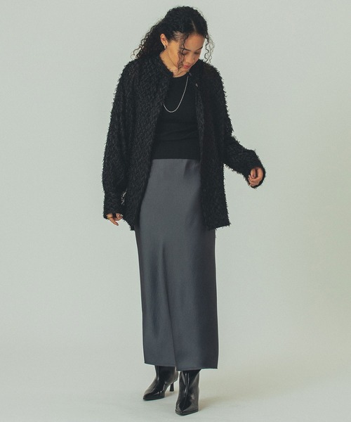 ROSE BUD(ローズバッド)の「(GENE HEAVENS)FRINGE BIG SHIRTS(シャツ/ブラウス・レディース・ベージュ/ホワイト/ブラック・ONE SIZE)」の11枚目の写真