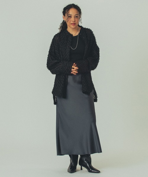 ROSE BUD(ローズバッド)の「(GENE HEAVENS)FRINGE BIG SHIRTS(シャツ/ブラウス・レディース・ベージュ/ホワイト/ブラック・ONE SIZE)」の12枚目の写真