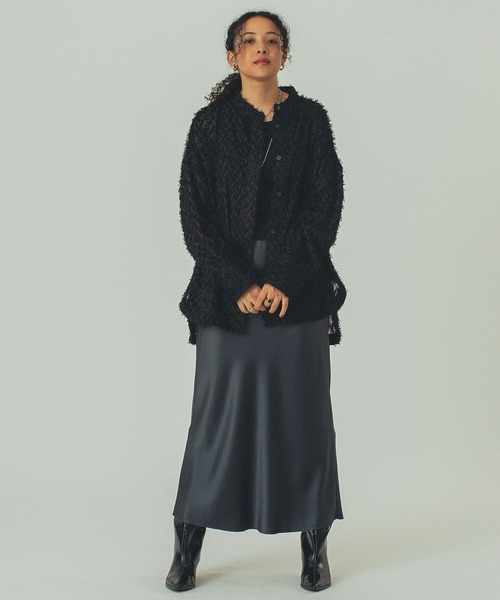 ROSE BUD(ローズバッド)の「(GENE HEAVENS)FRINGE BIG SHIRTS(シャツ/ブラウス・レディース・ベージュ/ホワイト/ブラック・ONE SIZE)」の13枚目の写真