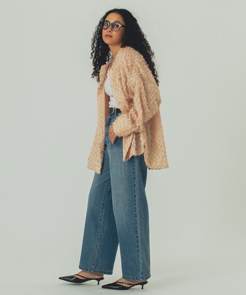 ROSE BUD(ローズバッド)の「(GENE HEAVENS)FRINGE BIG SHIRTS(シャツ/ブラウス・レディース・ベージュ/ホワイト/ブラック・ONE SIZE)」の19枚目の写真
