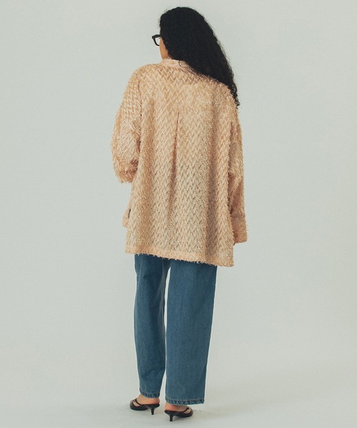 ROSE BUD(ローズバッド)の「(GENE HEAVENS)FRINGE BIG SHIRTS(シャツ/ブラウス・レディース・ベージュ/ホワイト/ブラック・ONE SIZE)」の20枚目の写真