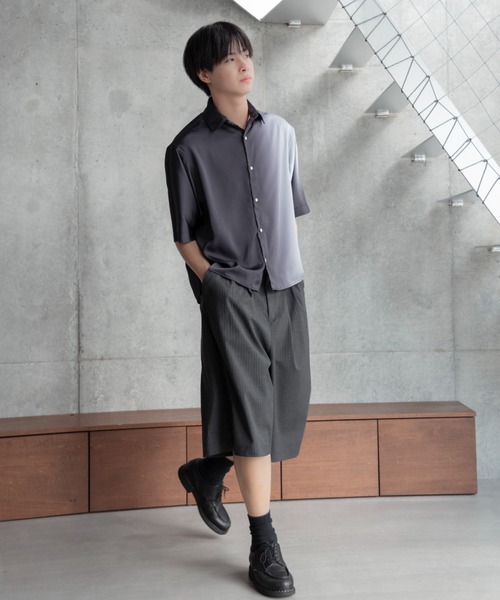 パンツ SINSS Two tuck wide straight stripe SINSS スラックス Two tuck wide straight stripe slacks / 2