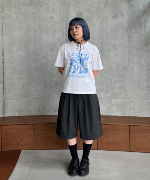 SINSS（シンス）の「Two tuck wide stripe shorts / ツータックワイドストライプショーツ（その他パンツ・メンズ・ブラック/チャコール・SMALL/MEDIUM/LARGE/X-SMALL）」の22枚目の写真