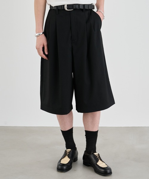 CRANK SEOUL ブラックストライプショートパンツ　S CRANK – PRESSING WEB SHOP