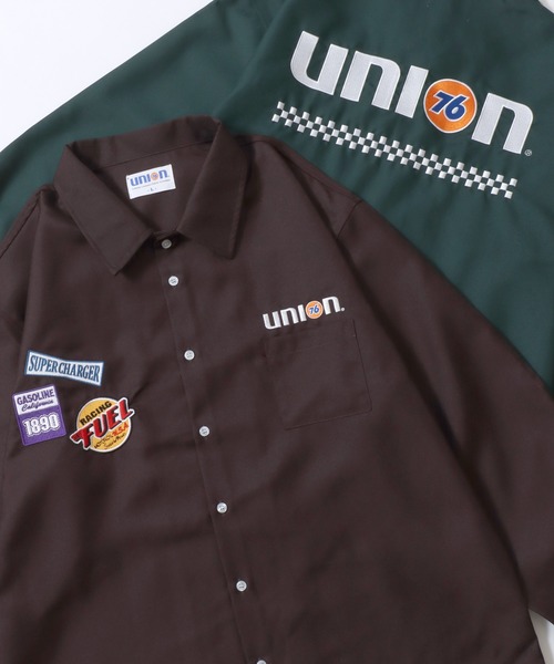 76(セブンティシックス)の「76Lubricants/ナナロクルブリカンツ オーバーサイズ ワッペン刺繍 長袖シャツ(シャツ/ブラウス・メンズ・ブラウン/グリーン系その他/ブラック系その他/ブラウン系その他/グレイッシュブルー/ブラック/ダークグリーン・M/L)」の4枚目の写真