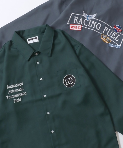 76(セブンティシックス)の「76Lubricants/ナナロクルブリカンツ オーバーサイズ ワッペン刺繍 長袖シャツ(シャツ/ブラウス・メンズ・ブラウン/グリーン系その他/ブラック系その他/ブラウン系その他/グレイッシュブルー/ブラック/ダークグリーン・M/L)」の5枚目の写真