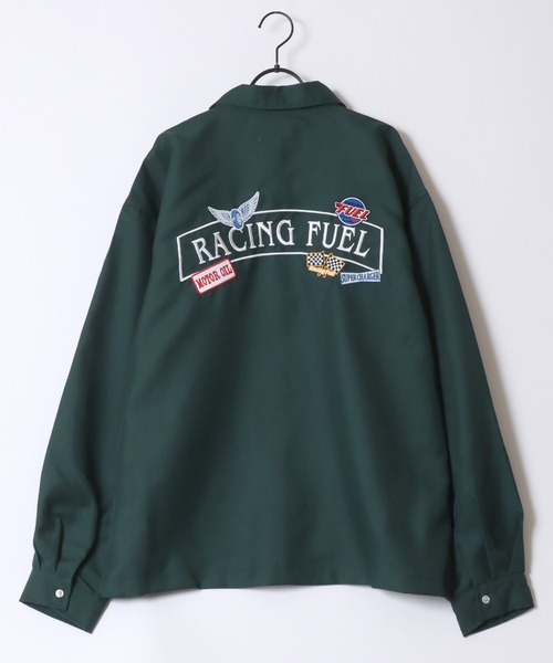 76(セブンティシックス)の「76Lubricants/ナナロクルブリカンツ オーバーサイズ ワッペン刺繍 長袖シャツ(シャツ/ブラウス・メンズ・ブラウン/グリーン系その他/ブラック系その他/ブラウン系その他/グレイッシュブルー/ブラック/ダークグリーン・M/L)」の12枚目の写真
