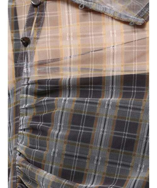 MERCURYDUO（マーキュリーデュオ）の「シアーアシメドレープ2WAYトップス（Tシャツ/カットソー・レディース・ブラック/グリーン/ブラウン・FREE）」の20枚目の写真