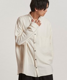 NO ID. | ms6243- マットスキンスムースオーバーSH シャツ(857006-311S)(シャツ/ブラウス)