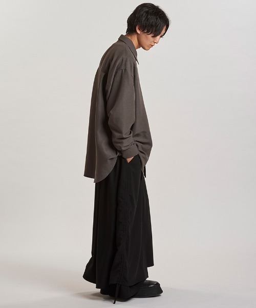 NO ID.（ノーアイディ）の「ms6243- ﾏｯﾄｽｷﾝｽﾑｰｽｵｰﾊﾞｰSH シャツ(857006-311S)（シャツ/ブラウス・メンズ・ブラック/グレー/アイボリー・ONE SIZE）」の14枚目の写真