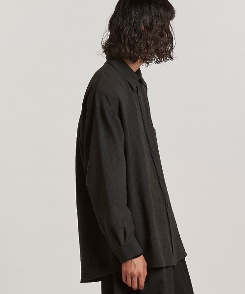 NO ID.（ノーアイディ）の「ms6243- ﾏｯﾄｽｷﾝｽﾑｰｽｵｰﾊﾞｰSH シャツ(857006-311S)（シャツ/ブラウス・メンズ・ブラック/グレー/アイボリー・ONE SIZE）」の16枚目の写真