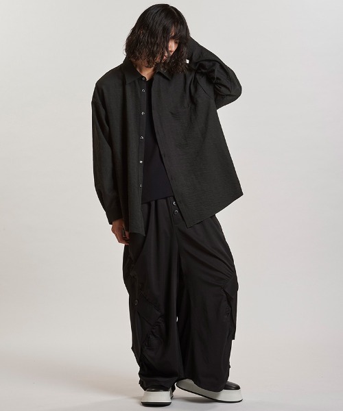 NO ID.（ノーアイディ）の「ms6243- ﾏｯﾄｽｷﾝｽﾑｰｽｵｰﾊﾞｰSH シャツ(857006-311S)（シャツ/ブラウス・メンズ・ブラック/グレー/アイボリー・ONE SIZE）」の17枚目の写真