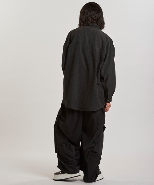 NO ID.（ノーアイディ）の「ms6243- ﾏｯﾄｽｷﾝｽﾑｰｽｵｰﾊﾞｰSH シャツ(857006-311S)（シャツ/ブラウス・メンズ・ブラック/グレー/アイボリー・ONE SIZE）」の18枚目の写真