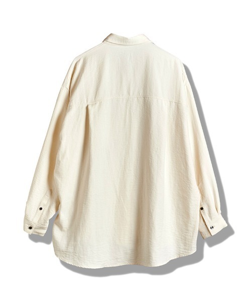 NO ID.（ノーアイディ）の「ms6243- ﾏｯﾄｽｷﾝｽﾑｰｽｵｰﾊﾞｰSH シャツ(857006-311S)（シャツ/ブラウス・メンズ・ブラック/グレー/アイボリー・ONE SIZE）」の21枚目の写真