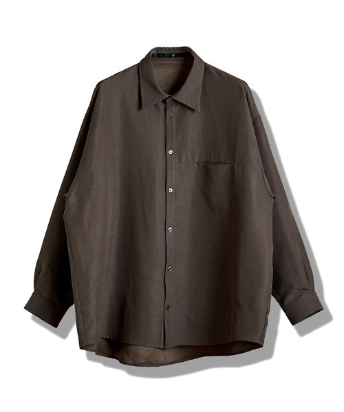 NO ID.（ノーアイディ）の「ms6243- ﾏｯﾄｽｷﾝｽﾑｰｽｵｰﾊﾞｰSH シャツ(857006-311S)（シャツ/ブラウス・メンズ・ブラック/グレー/アイボリー・ONE SIZE）」の22枚目の写真