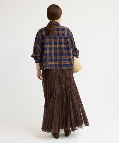 ☆新品タグ付☆IENA シャーリングチェックショートシャツ シャーリングチェックショートシャツ（シャツ/ブラウス）｜IENA