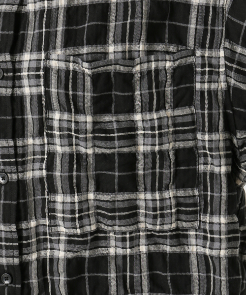 シャーリングチェックショートシャツ人気！完売‼️ シャーリングチェックショートシャツ（シャツ/ブラウス）｜IENA
