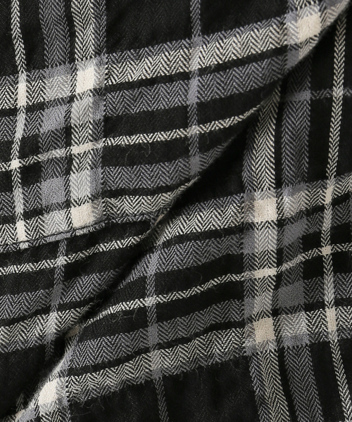 シャーリングチェックショートシャツ（シャツ/ブラウス）｜IENA