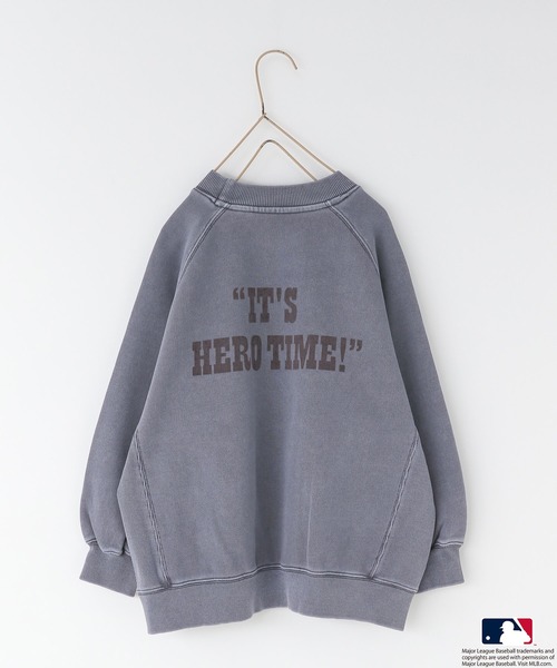 LOWRYS FARM（ローリーズファーム）の「ＭＬＢ／ＳＮＯＯＰＹウラケ　 579617（スウェット・キッズ・ネイビー/シルバー/グリーン/ブラウン系その他・110cm/120cm/130cm/140cm/150cm）」の7枚目の写真