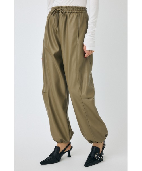 MOUSSY(マウジー)の「F/LEATHER JOGGER パンツ(その他パンツ・レディース・ブラック/カーキ・2/1)」の8枚目の写真