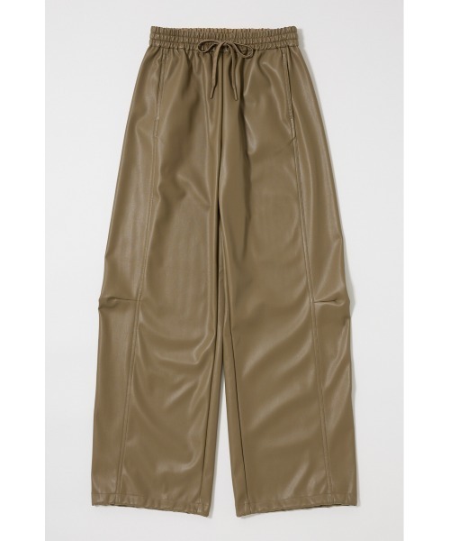 MOUSSY(マウジー)の「F/LEATHER JOGGER パンツ(その他パンツ・レディース・ブラック/カーキ・2/1)」の12枚目の写真