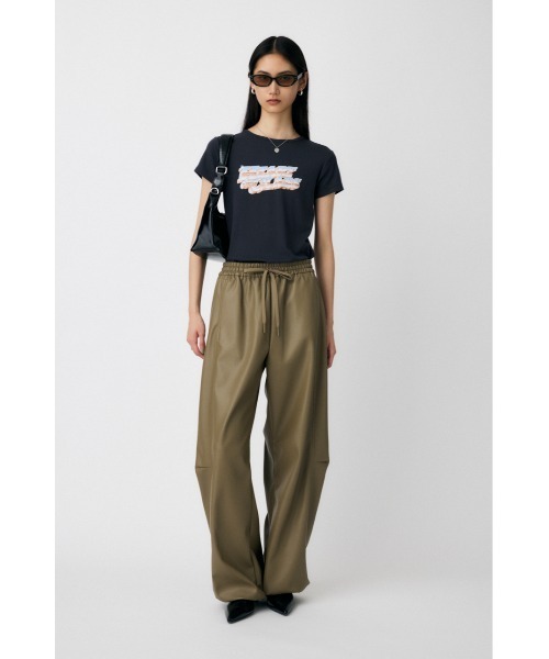 MOUSSY(マウジー)の「F/LEATHER JOGGER パンツ(その他パンツ・レディース・ブラック/カーキ・2/1)」の14枚目の写真