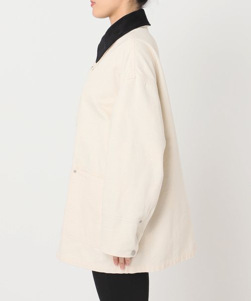 JOURNAL STANDARD（ジャーナルスタンダード）の「ダックブルゾン（カバーオール・レディース・アイボリー/キャメル・FREE）」の22枚目の写真